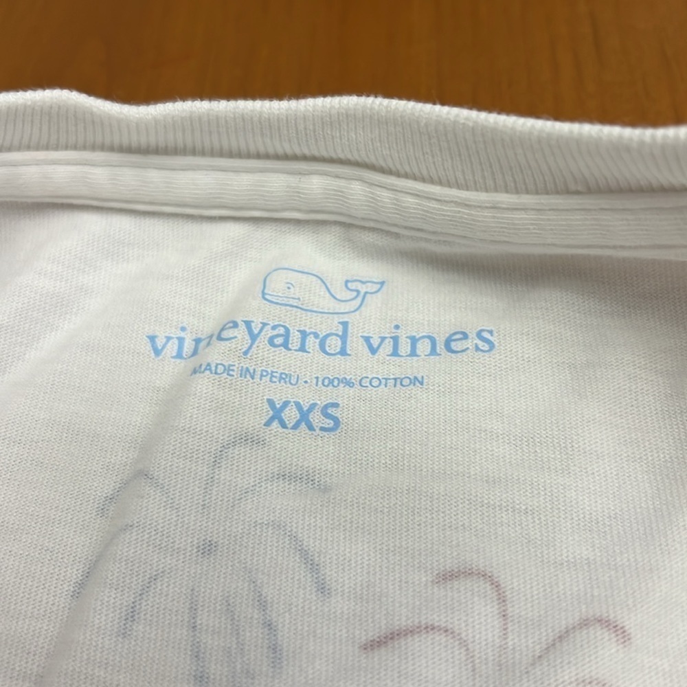 Vineyard Vines Fire Works whale decal shirt size XXS - Picture 9 of 9